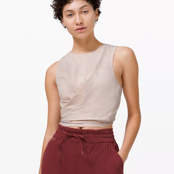 Lululemon Time to Restore Tank, Heathered Dune - Picture 1 of 5